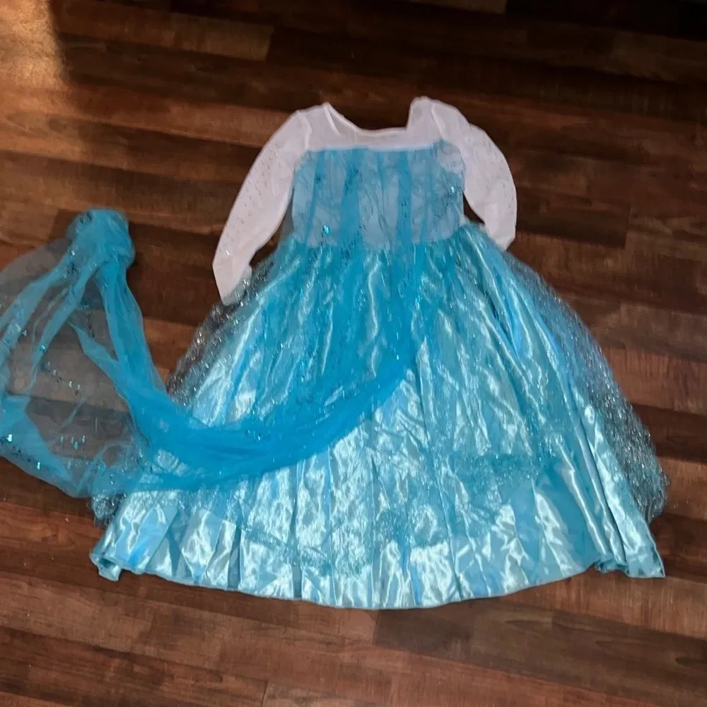 Sparkling Blue Princess Costume for Kids